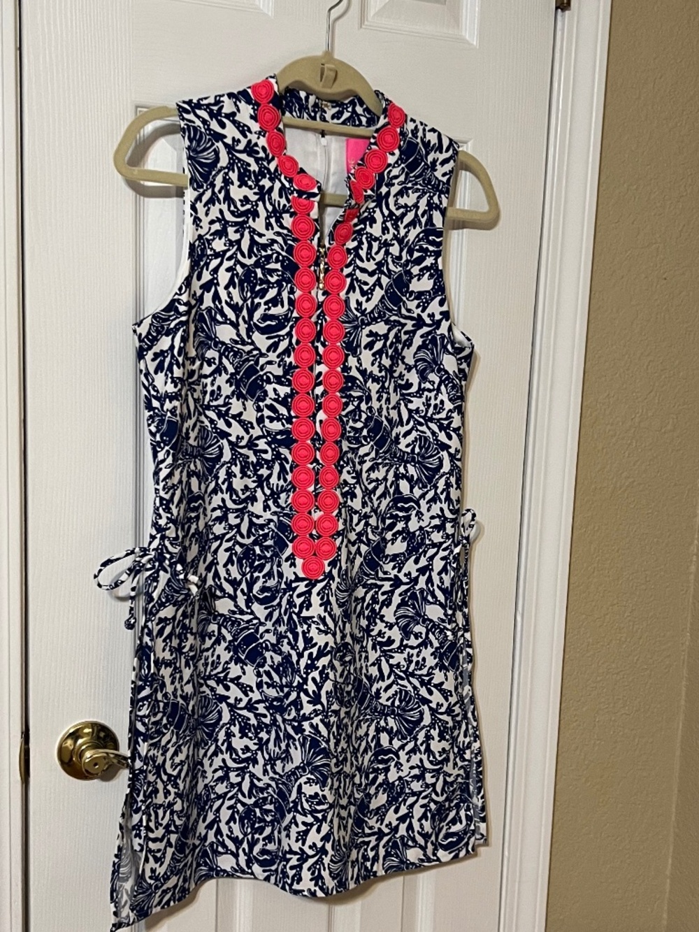 Lilly Pulitzer Jonna Romper Blue and Pink Size 6